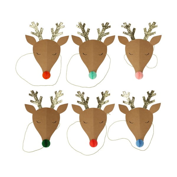 Czapeczki imprezowe zestaw 6 szt. Reindeer – Meri Meri