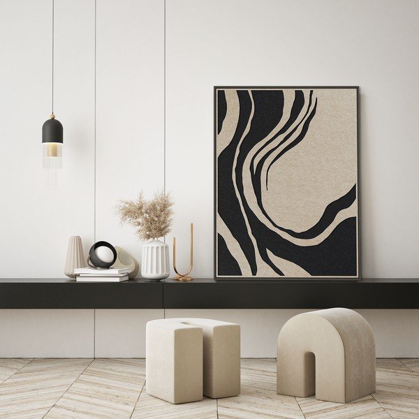 Obraz 3D z ramą w zestawie/akustyczny 90x120 cm Sacred Silence 2 – Malerifabrikken-image-1