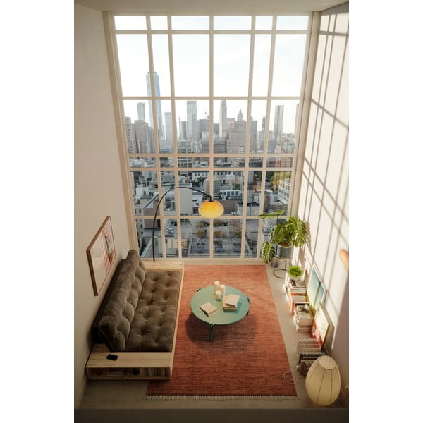 Zielony okrągły stolik z litego drewna sosnowego ø 80 cm Sticks – Karup Design-image-4