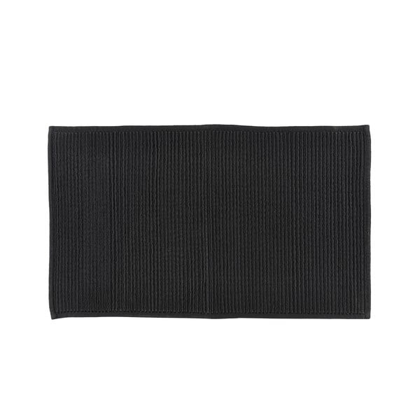 Czarny dywanik łazienkowy z bawełny Södahl, 50x80 cm