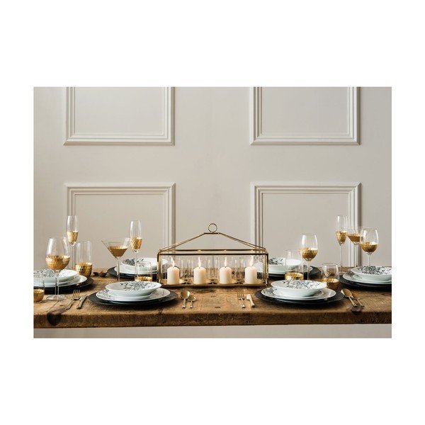 Zestaw 4 kieliszków do szampana z ręcznie dmuchanego szkła Premier Housewares Deco, 2,1 dl-image-2