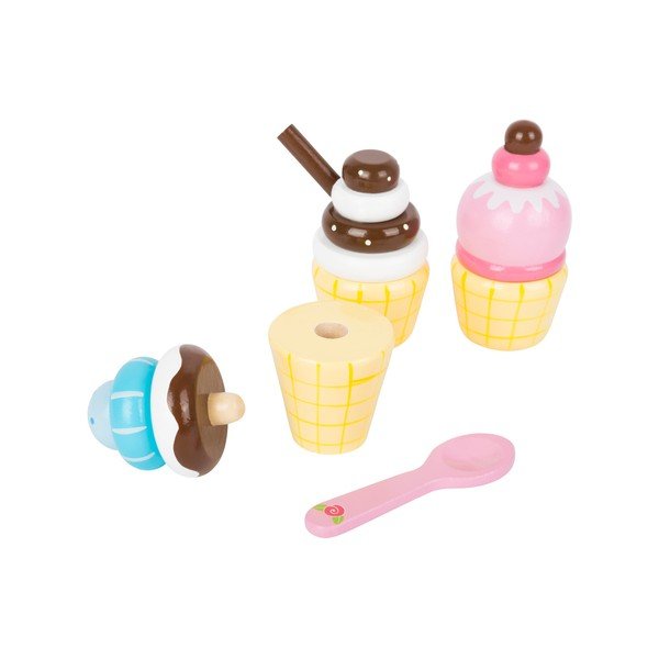 Dziecięcy drewniany zestaw lodów Legler Cream Cone-image-4