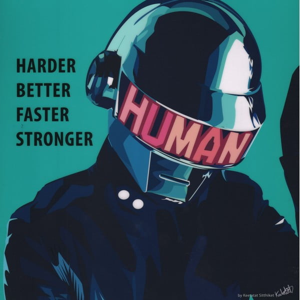 Obraz "Daft Punk - Harder better faster stronger"