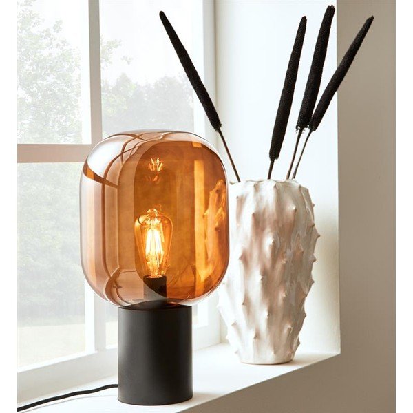 Szklana lampa stołowa Markslöjd Brooklyn, wys. 43,5 cm-image-1