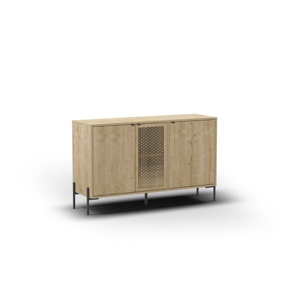 Niska komoda w dekorze dębu 120x80 cm Inca – Marckeric-image-2