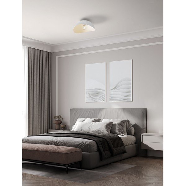 Metalowa lampa sufitowa w matowym białym kolorze Opsi – Nova Luce-image-1