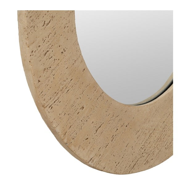 Lustro ścienne z kamienną ramą 80x80 cm Piedra – Ixia-image-3