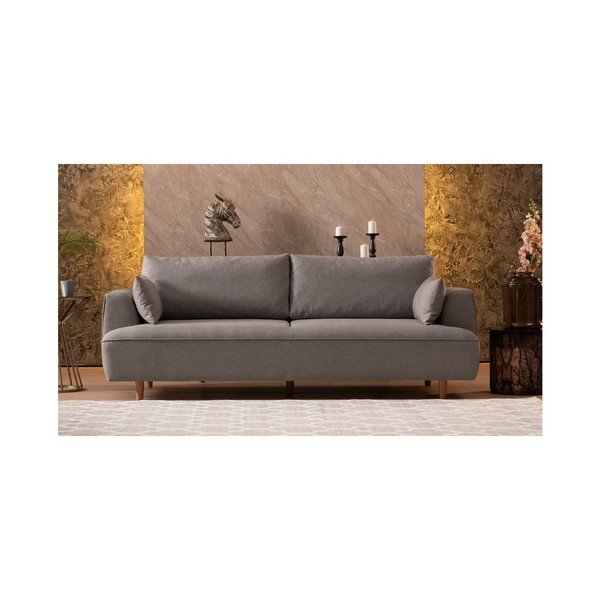 Jasnoszara sofa 3-osobowa Felix-image-4