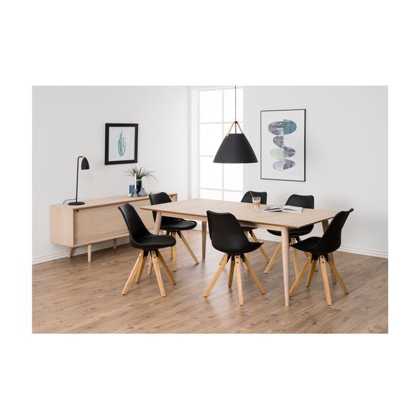 Rozkładany stół z konstrukcją z drewna dębowego Actona Century, 200x100 cm-image-3