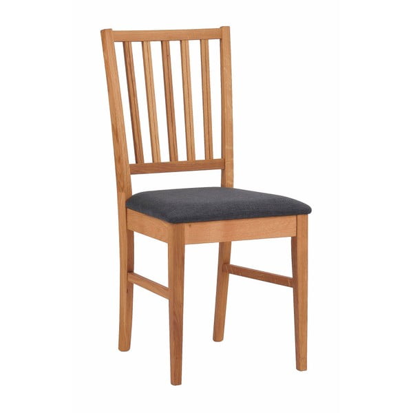 Brązowe dębowe krzesło do jadalni Rowico Filippa