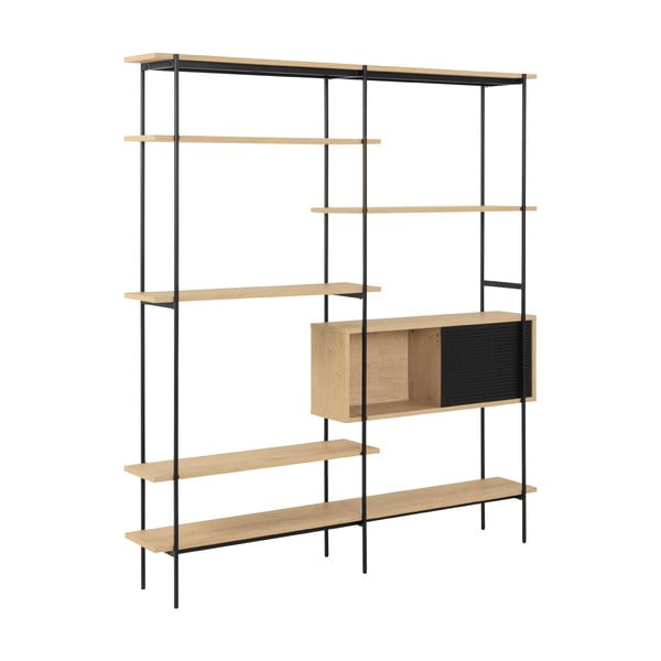 Regał w dekorze dzikiego dębu Actona Angus, 172x188 cm-image-1