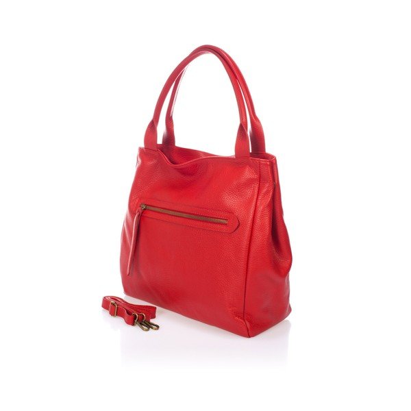 Czerwona torebka skórzana Markese Sahara-image-2