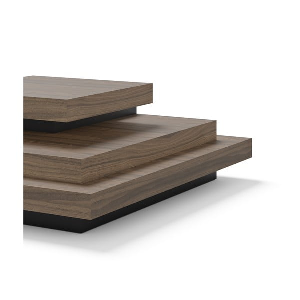 Czarny stolik w dekorze orzecha 110x110 cm Slate – TemaHome-image-4