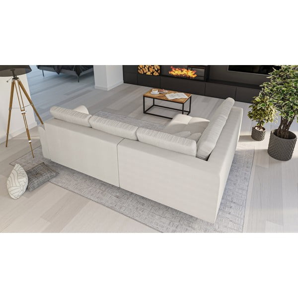 Kremowy narożnik (lewostronny) Ariella – Ropez-image-3