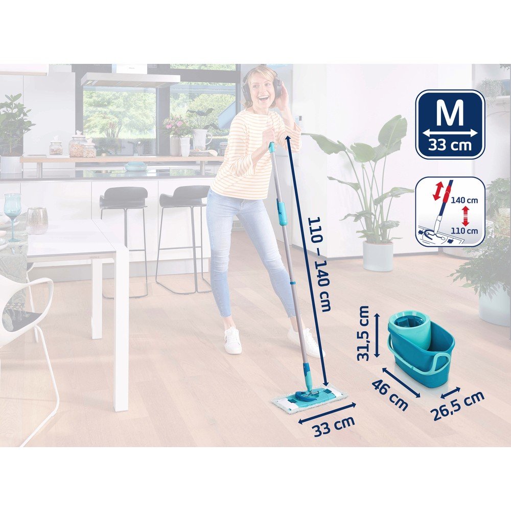 Mop z wiadrem Clean Twist M Ergo  – LEIFHEIT (zdjęcie 3)