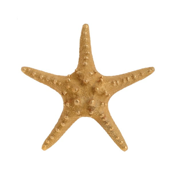 Dekoracja w kształcie rozgwiazdy w złotym kolorze InArt Sea, ⌀ 25 cm