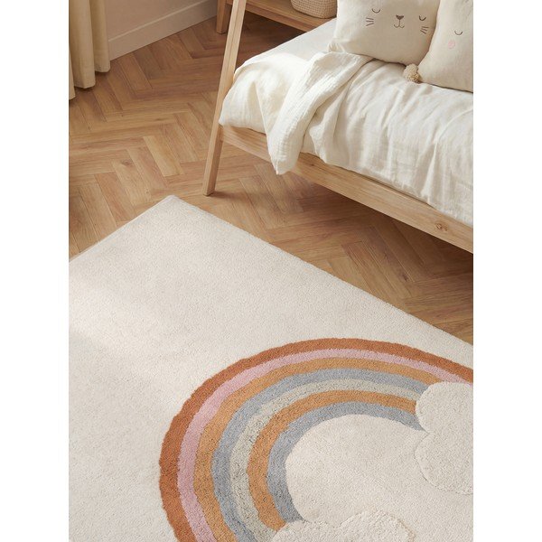 Kremowy bawełniany dywan dziecięcy odpowiedni do prania/tkany ręcznie 140x200 cm Snuggle Petite – Hanse Home-image-4