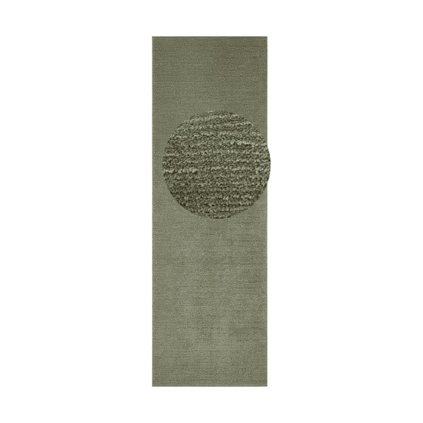 Ciemnozielony chodnik Mint Rugs Supersoft, 80x250 cm