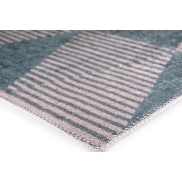 Niebieski chodnik odpowiedni do prania 80x200 cm – Vitaus-image-2