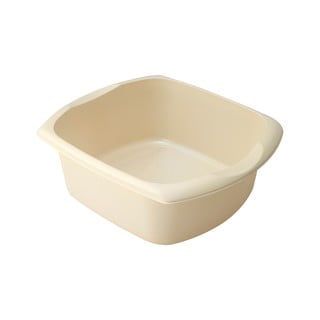 Kremowa kwadratowa plastikowa miska Addis, 38x32x14 cm
