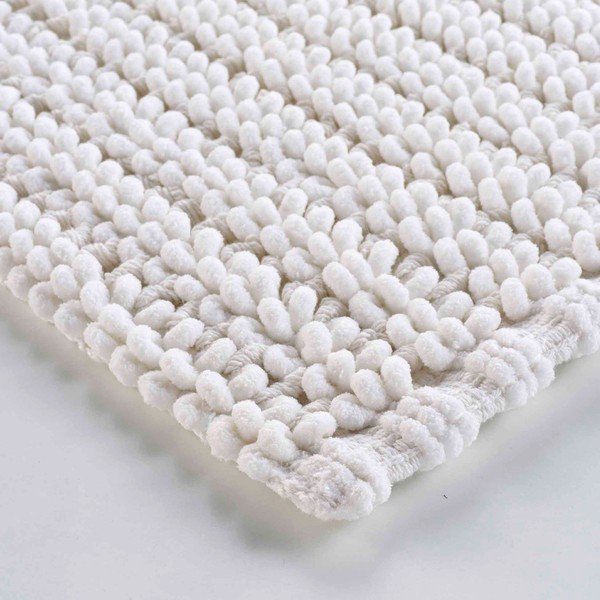 Biały dywanik łazienkowy 50x80 cm Voltis – douceur d'intérieur-image-3