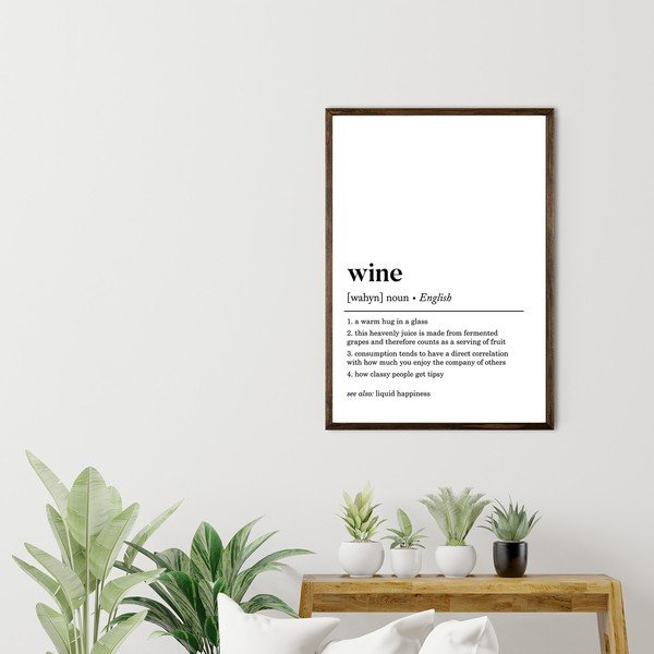 Obraz 50x70 cm Wine – Wallity-image-1