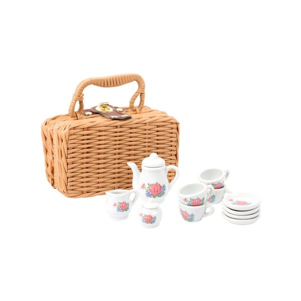 14-częściowy dziecięcy zestaw porcelanowy z kuferkiem Legler Coffee-image-4