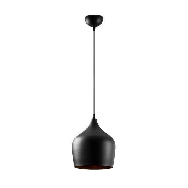 Czarna lampa wisząca z metalowym kloszem ø 22 cm Dodo – Opviq lights