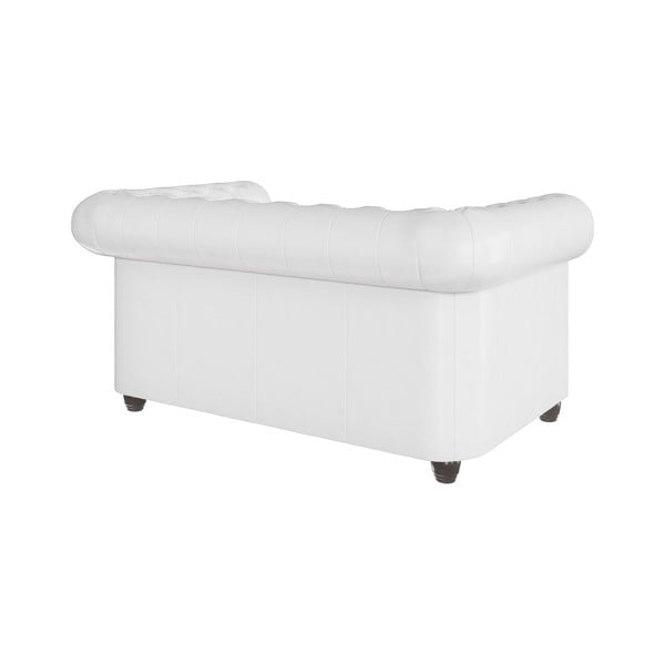 Biała sofa z imitacji skóry 148 cm York – Ropez-image-2