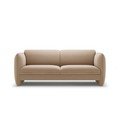 Brązowa aksamitna sofa 204 cm Georgia – Micadoni 