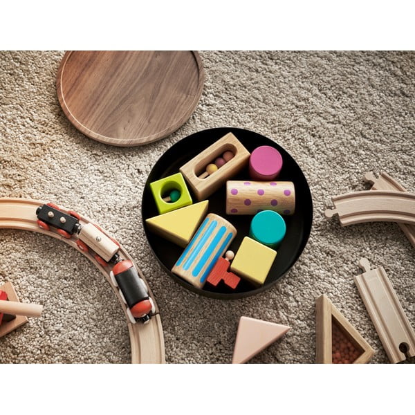 Czarny metalowy pojemnik z pokrywką ø 22x6 cm Rin – YAMAZAKI-image-3