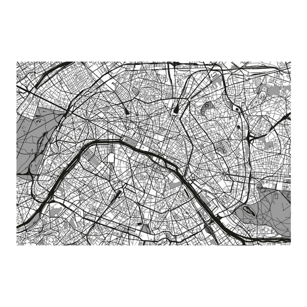 Obraz Homemania Maps France Black, 70x100 cm