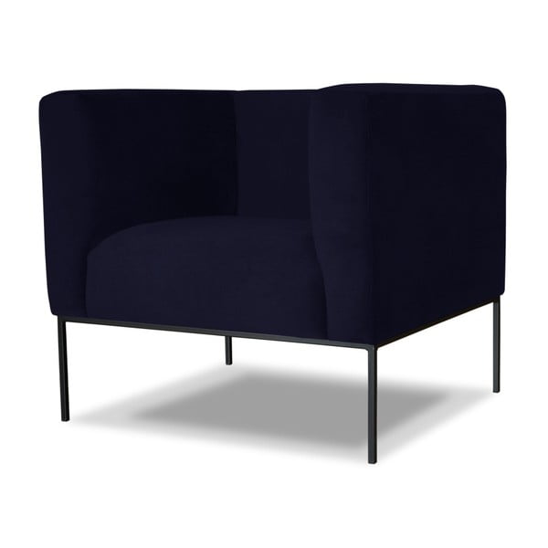 Ciemnoniebieski fotel Windsor  & Co. Sofas Neptune-image-4