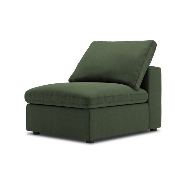 Ciemnozielona środkowa część sztruksowej sofy modułowej Windsor & Co Sofas Galaxy-image-2