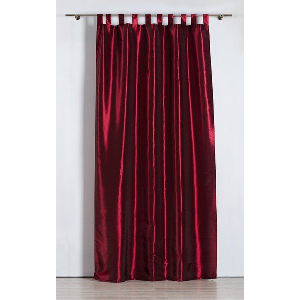 Bordowa zasłona 140x245 cm Royal Taffeta – Mendola Fabrics-image-1