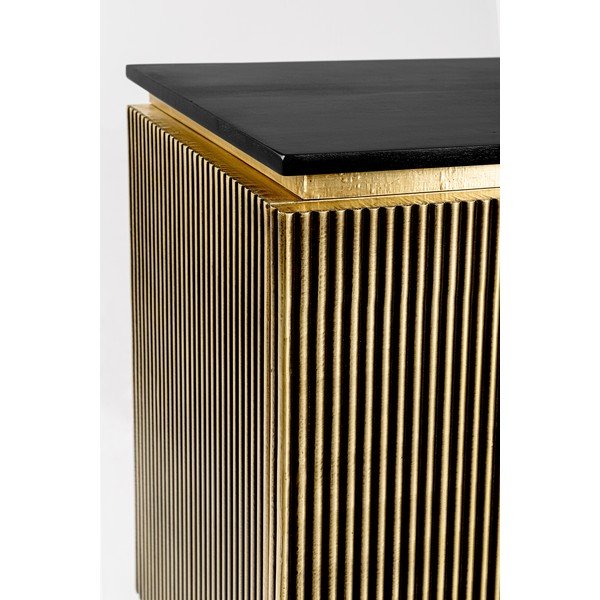 Czarna/w naturalnym kolorze komoda 160x80x40 cm Virat – Bizzotto-image-3