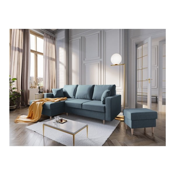 Niebieski puf Mazzini Sofas Aubrieta, 60x45 cm-image-4