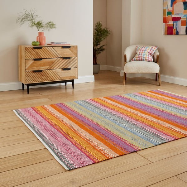 Bawełniany dywan tkany ręcznie 120x170 cm Cascade Bright Multi – Think Rugs-image-2