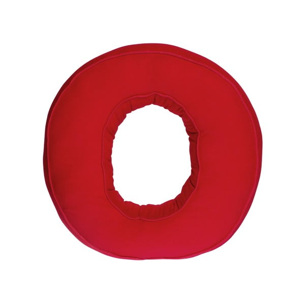 Poduszka w kształcie litery O, czerwona