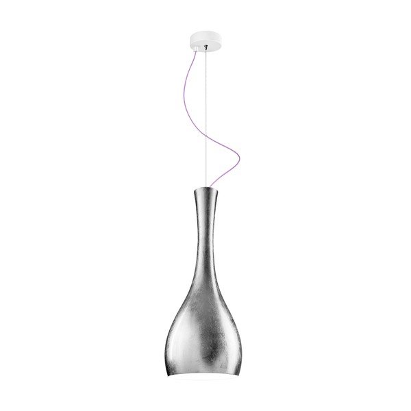 Lampa wisząca ITTEKI, srebrna/fioletowa