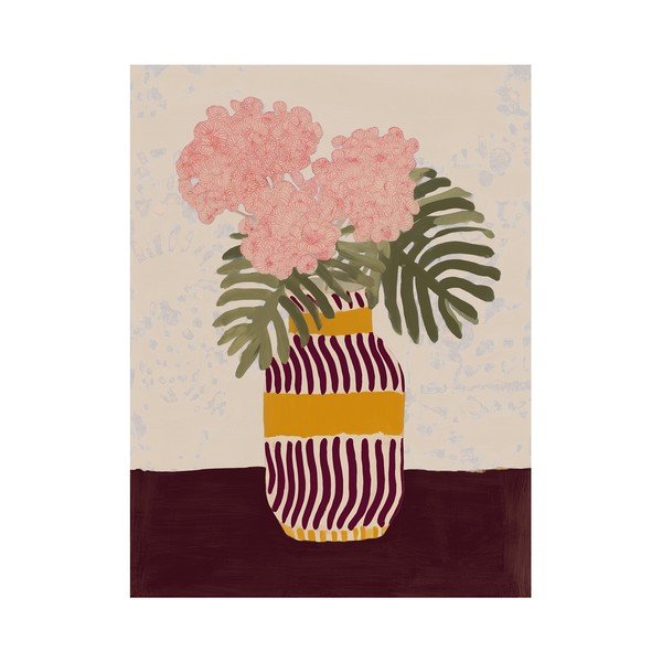 Obraz 60x80 cm Striped Vase – Styler