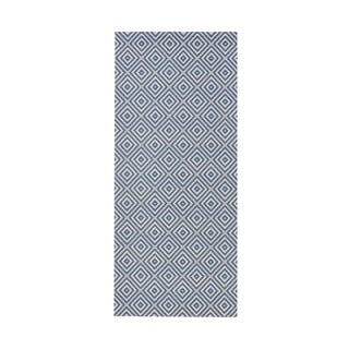 Niebieski chodnik odpowiedni na zewnątrz NORTHRUGS Karo, 80x200 cm