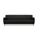 Czarna skórzana sofa Windsor & Co Sofas Neso, 235x90 cm
