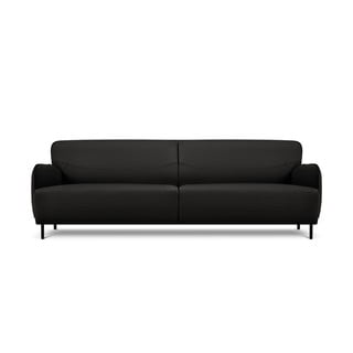 Czarna skórzana sofa Windsor & Co Sofas Neso, 235x90 cm
