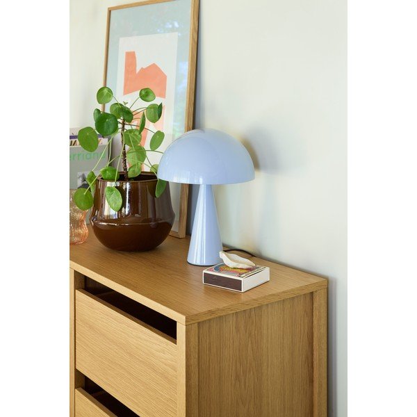 Niebieska lampa stołowa (wysokość 34 cm) Mush – Hübsch-image-1