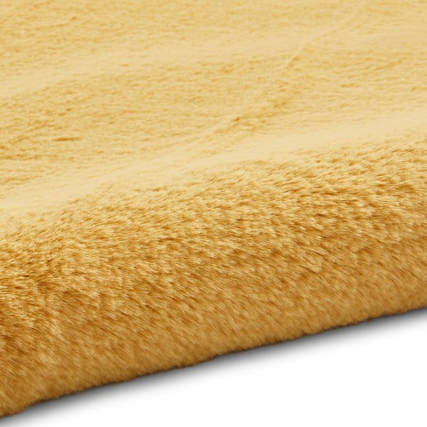 Żółty dywan Think Rugs Teddy, ⌀ 120 cm-image-3