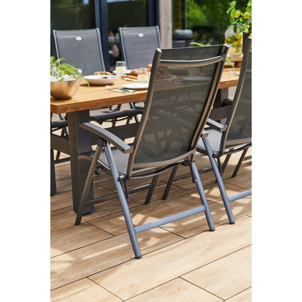 Ciemnoszare metalowe krzesło ogrodowe Salvatore – Hartman-image-1