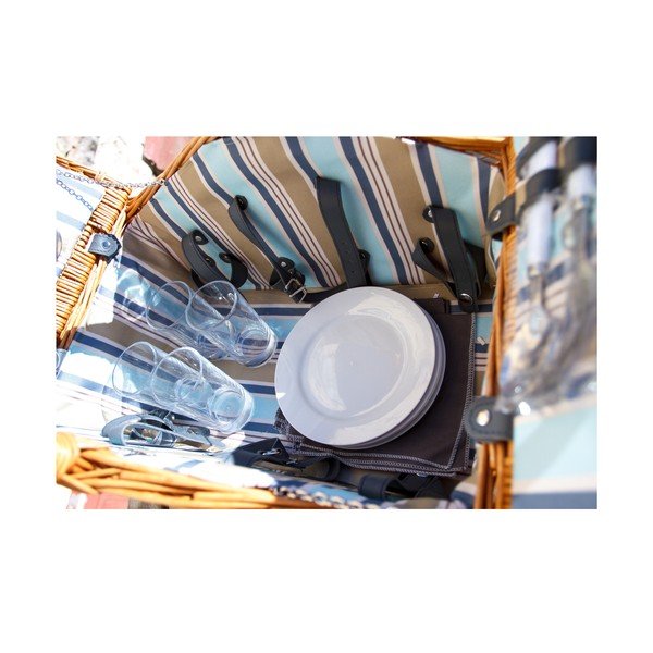 Kosz piknikowy Wicker dla 4 osób-image-4