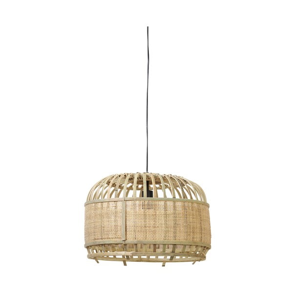 Lampa sufitowa z kloszem z bambusu i rattanuø 49 cm Dalika – Light & Living