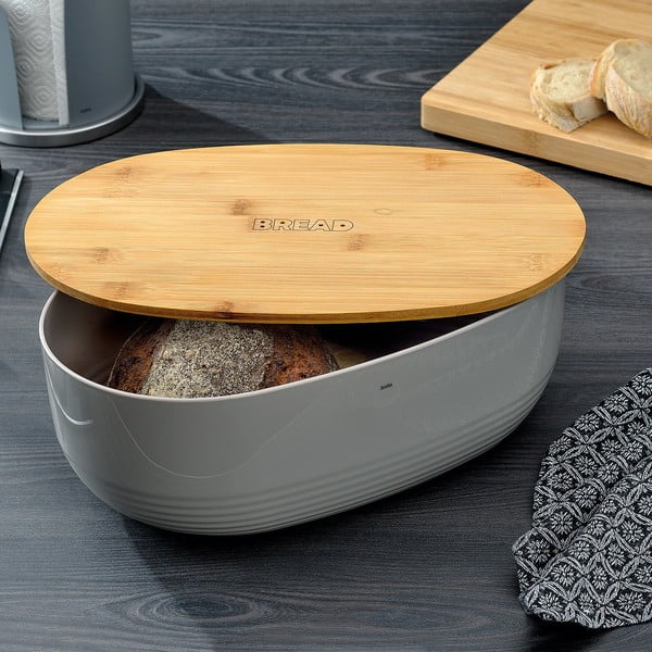 Biały pojemnik na chleb Kela Namur, 37,5x23 cm-image-1